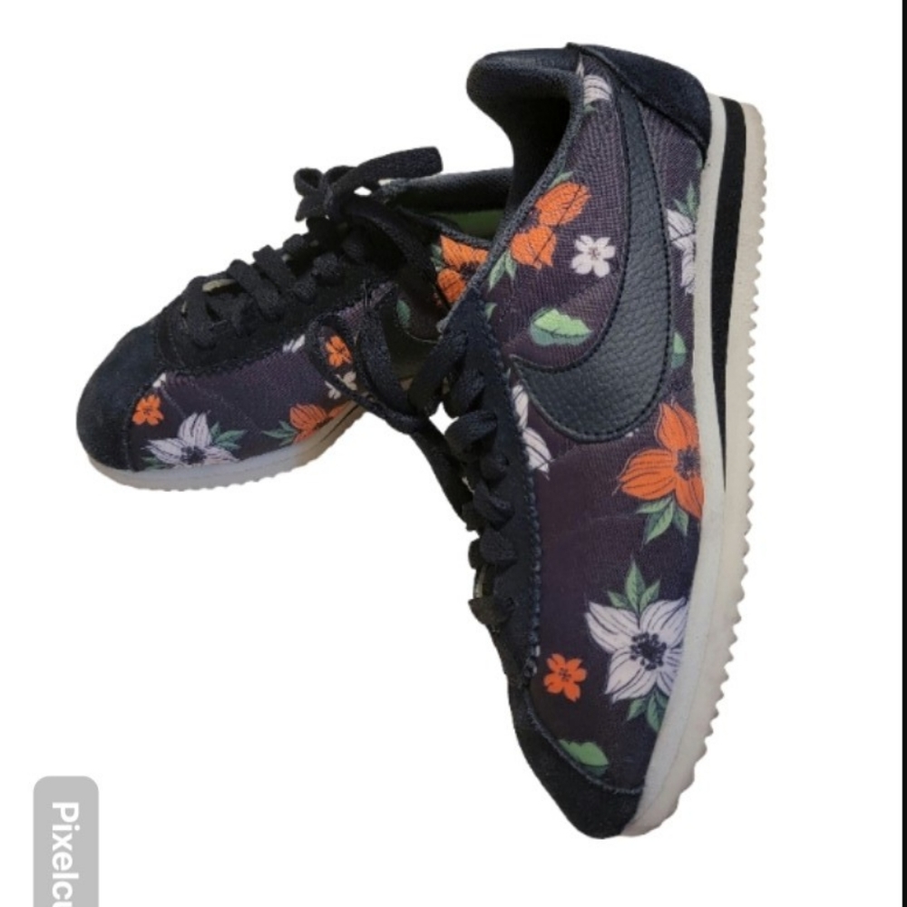 Nike Cortez Classic “Aloha Pack” black floral sneakers